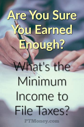 Minimum Income To File Taxes