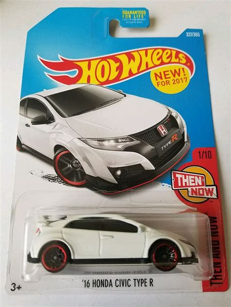 Hot Wheels 2017 Then And Now 16 Honda Civic Type R 327365 White