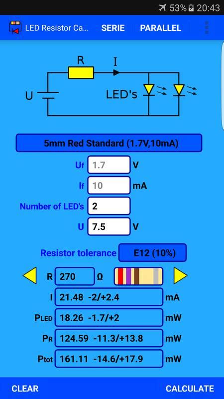 LED Resistor Calculator APK Download - Free Tools APP for Android ...