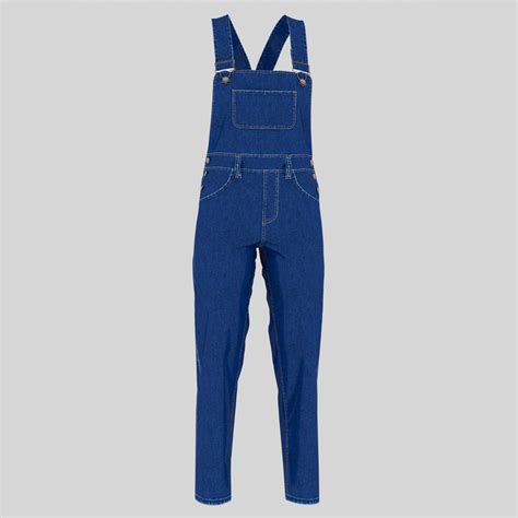 3D Womens Denim Dungaree 16 K Textures TurboSquid 2174567