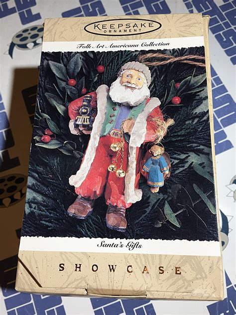 Hallmark Keepsake Ornament Folk Art Americana Collection Santas Gifts