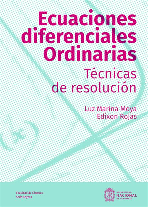 PDF Ecuaciones diferenciales ordinarias Técnicas de resolución