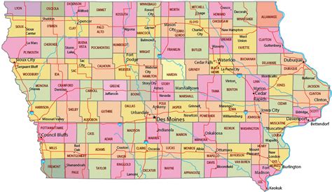 Map Of Iowa Travel United States