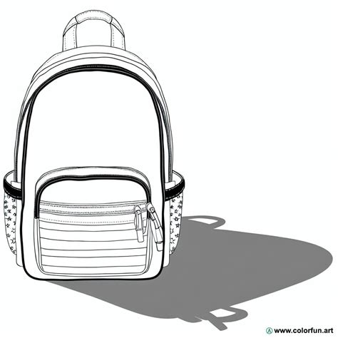 Coloriage De Cartable Pour Lécole à Télécharger Ou à Imprimer Gratuitement