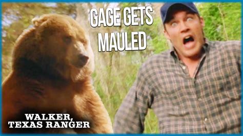 Gage Is MAULED By A Bear Walker Texas Ranger YouTube