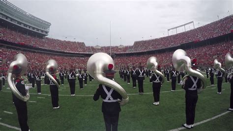 The Ohio State University Marching Band Bass Drum Gopro Footage 831