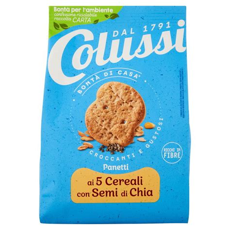 PANETTI AI 5 CEREALI CON SEMI DI CHIA COLUSSI GR 250 L Ecommerce