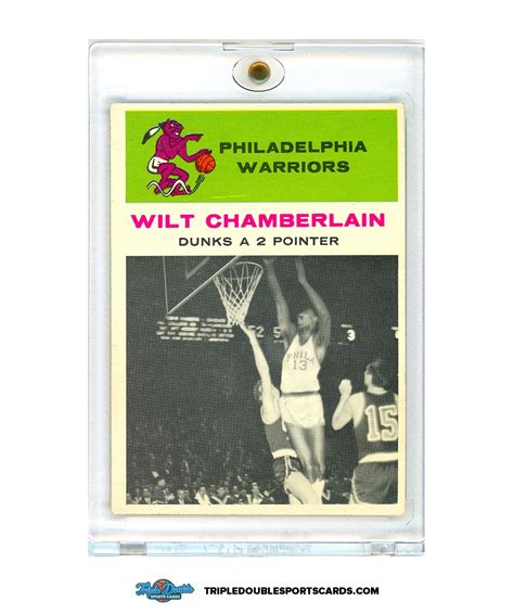 Wilt Chamberlain 1961 Fleer Rookie Card 47 In Action PSA Minsizerq