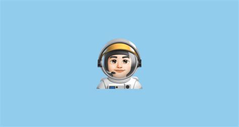 👨🏻‍🚀 Man Astronaut: Light Skin Tone Emoji on Twitter Emoji Stickers 13.1