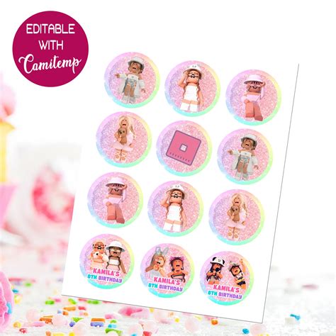 Girl Roblox Cake Topper Template Printable Diy 40 Off