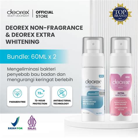 Jual Deorex Bundling Deorex Extra Whitening Non Fragrance