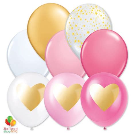 Pretty Pink Happy Birthday Mylar Latex Pearl Balloon Bouquet