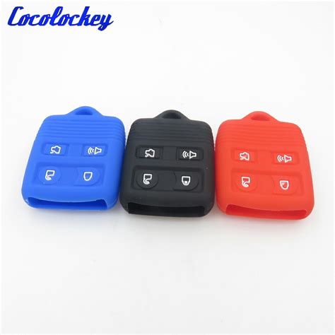 Cocolockey Silicone Car Key Cover Rubber Key Fob Case Holder Fit For