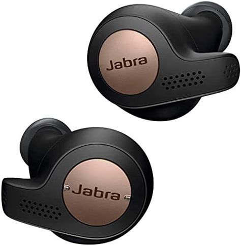 Jabra Elite Active 65t Earbuds Wireless Earbuds With Charging Case Copper Black