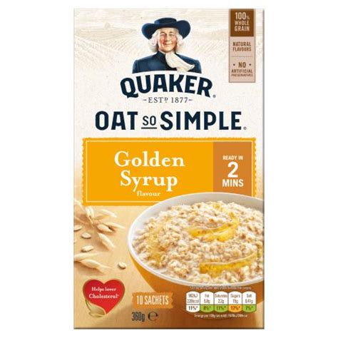 Quaker Oat So Simple Golden Syrup Cpt International