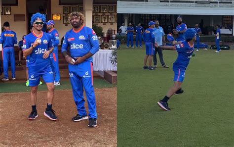 Watch Ishan Kishan Mimics Mi Bowling Coach Lasith Malinga Ahead Of