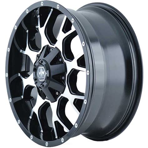 Mayhem Warrior 8015 Blackmachined Face Wheels