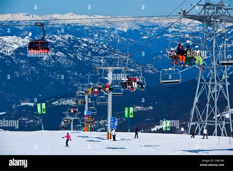 Whistler Blackcomb Ski Resort, Whistler, British Columbia, Canada, North America Stock Photo - Alamy