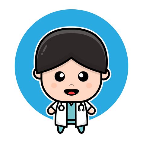Cute Doctor Cartoon Character 3539598 Vector Art At Vecteezy
