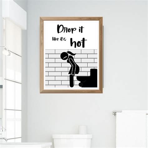 Drop It Like Its Hot Wall Art Etsy