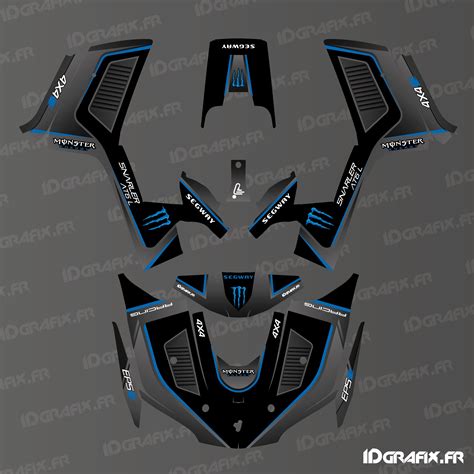 Monster Edition Decoration Kit Blue Idgrafix Segway Snarler At L