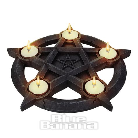 Nemesis Now Pentagram Tea Lights Holder Gothic Wiccan Tealight Candle