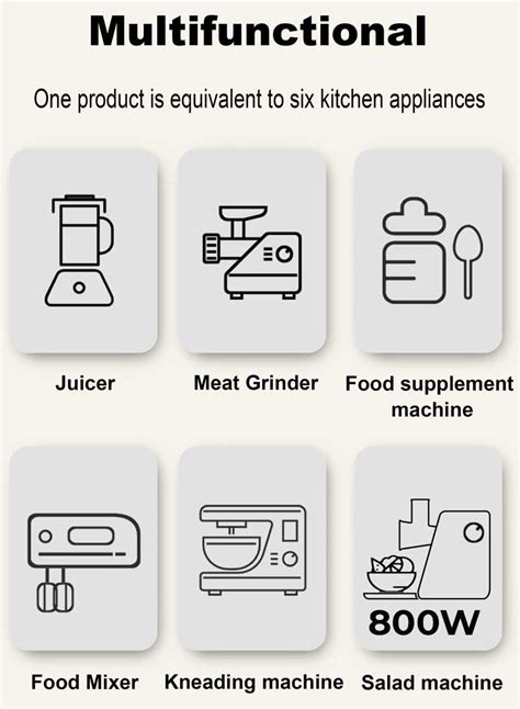 Sonifer W In Stainless Steel Multi Food Processor Sf