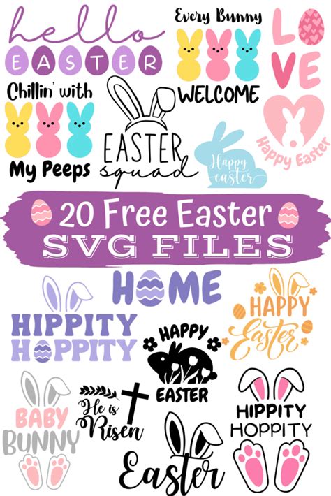 20 Free Easter Svg Files Prudent Penny Pincher