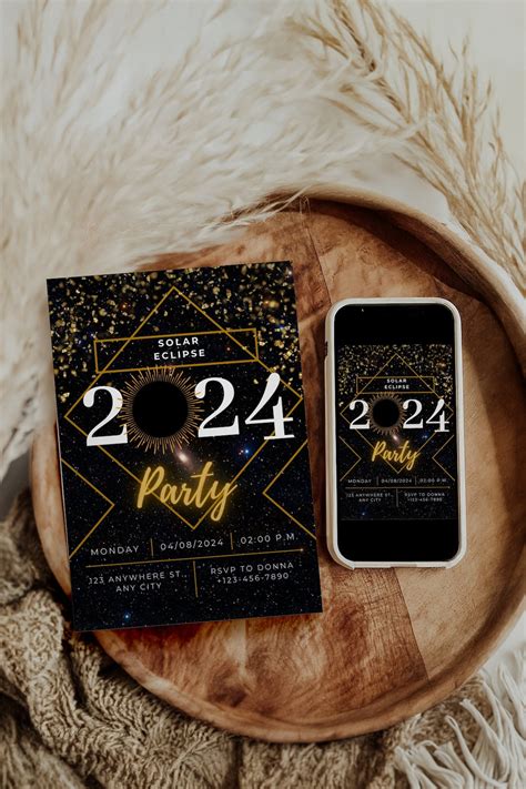 Total Solar Eclipse Party Invitation Printable Eclipse Viewing Party