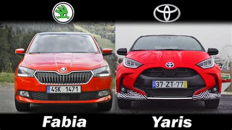 2020 Toyota Yaris vs Škoda Fabia Yaris vs Fabia Škoda vs Toyota YouTube