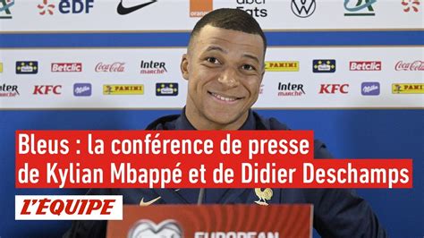 Bleus Suivez en direct la conférence de presse de Kylian Mbappé et de