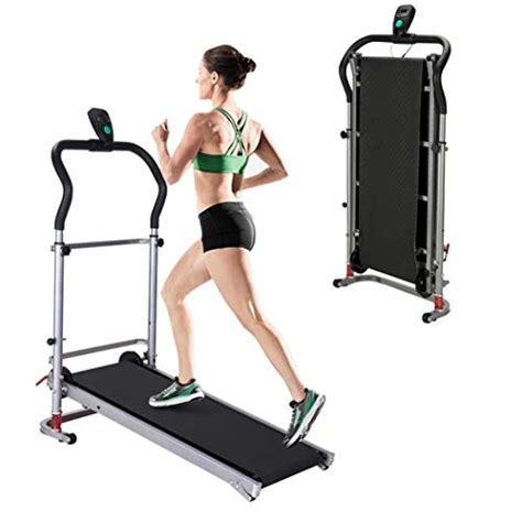 Foldable Treadmill with Incline Portable Manual Small Treadmill for ...