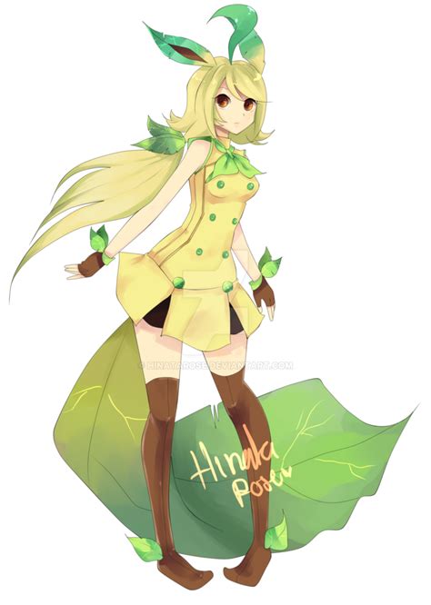 Leafeon Gijinka By HinataRose Pokemon Manga Cute Anime Character