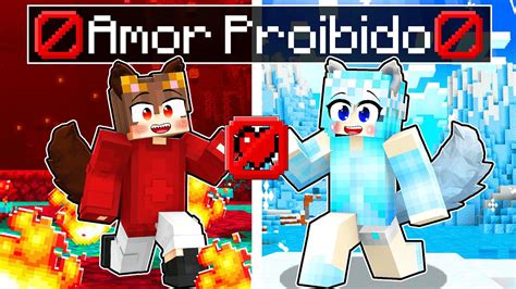 Amor Proibido Da Loba De Gelo E Lobo De Fogo No Minecraft Youtube