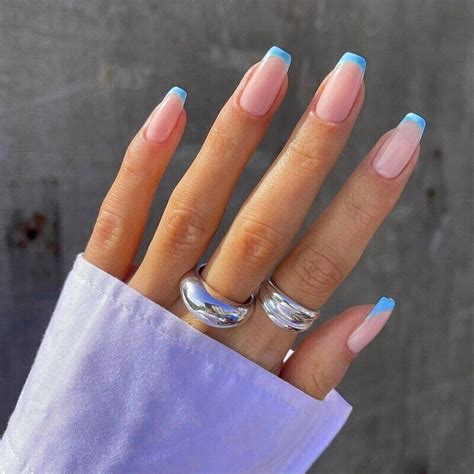 Blue Tip Nail Designs