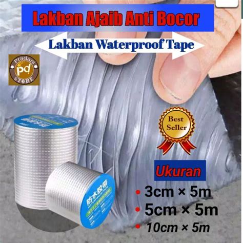 Promo Bisa Cod Lakban Anti Bocor Anti Air Alumunium Foil Butyl Tahan