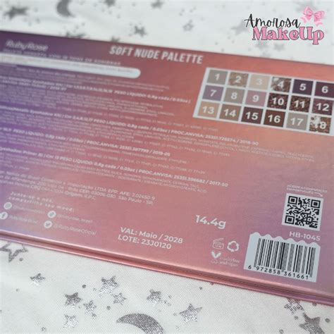 Sombras 18 Tonos Soft Nude Ruby Rose Amorosa Makeup