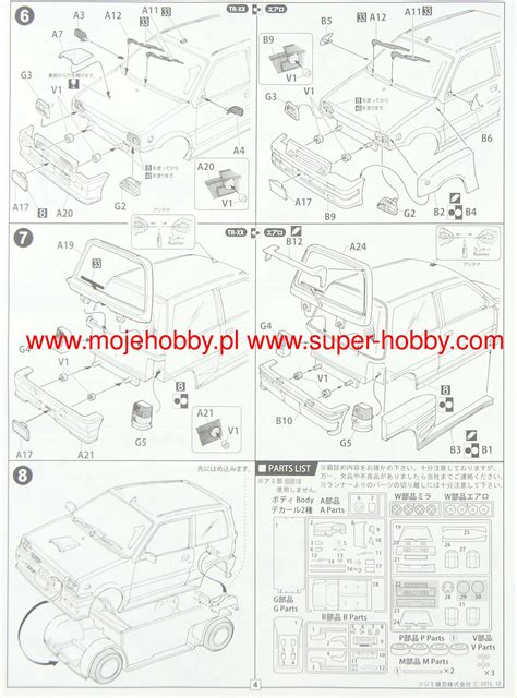 Id Daihatsu Mira Turbo Tr Xx Aero Model Do Sklejania Fujimi