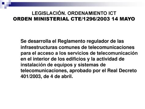 Infraestructuras Comunes De Telecomunicaci N Ppt Descargar