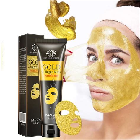 24k Gold Collagen Facial Mask 60g Blackhead Remover Shrink Pore Improve Acne Treatment Mask Skin