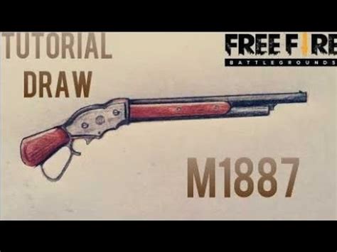 How To Draw Free Fire Gun M1887 Drawing Spot YouTube