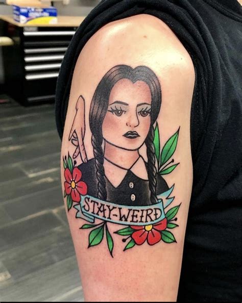 Wednesday Addams Tattoo