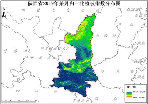 陕西省归一化植被指数ndvi逐月数据 地理遥感生态网