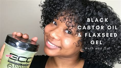 Wash And Go With Black Castor Oil And Flaxseed Eco Styler Gel Youtube