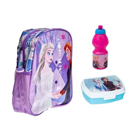 Set Ghiozdan Gradinita Echipat Frozen Multicolor 30 X 26 X 9 Cm Cu