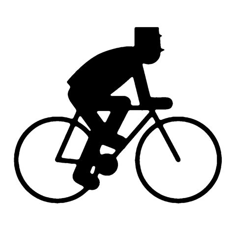 Man cycling silhouette | Clipart Nepal