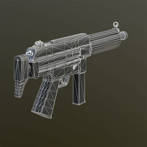 Pistolet Mitrailleur Pbr Mod Le D Fbx Ma Obj Max Upk Free D