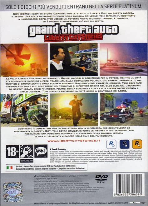 Grand Theft Auto Liberty City Stories Cover Or Packaging Material