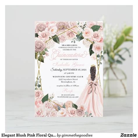 Mis Quince Invitations Invitation Templates Zazzle Quinceanera