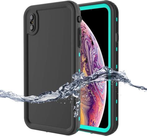 Amazon Funcilit Waterproof Case For IPhone Xr Aqua Blue IPhone Xr